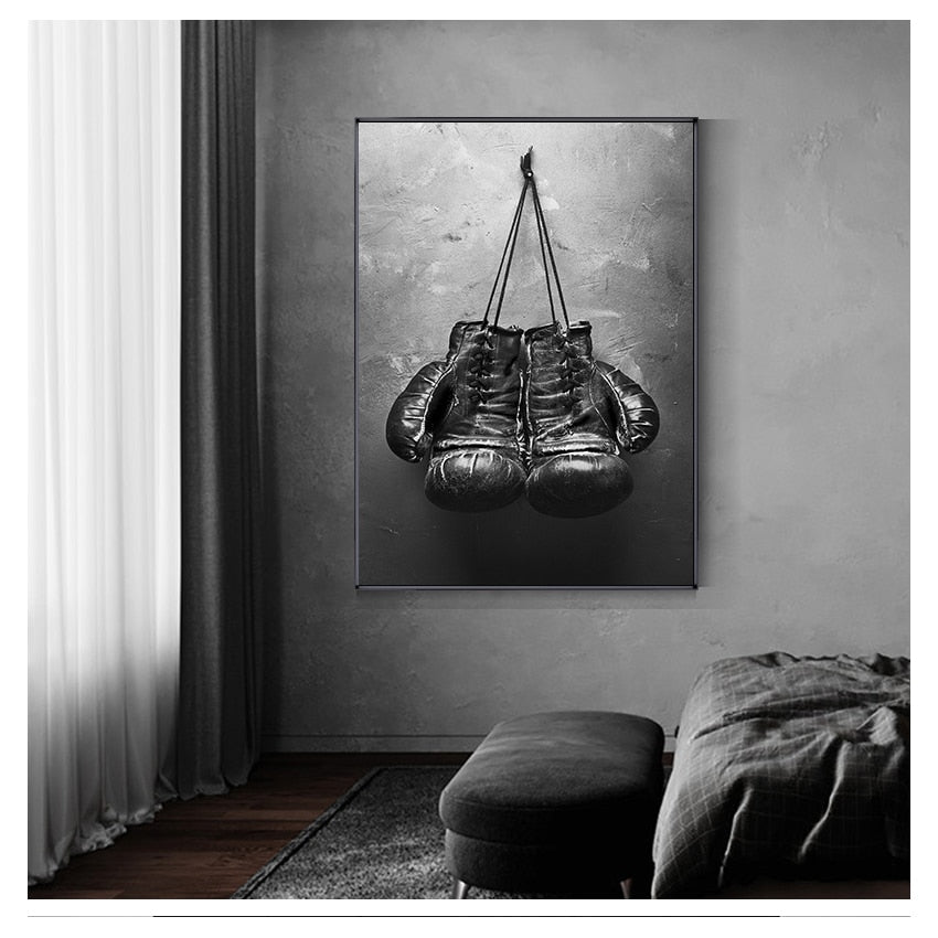 Boxing Gloves Vintage Canvas Art