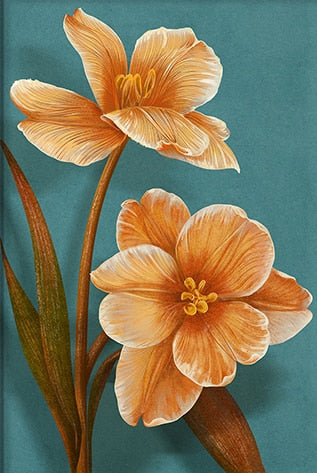 Orange Flower Canvas Art