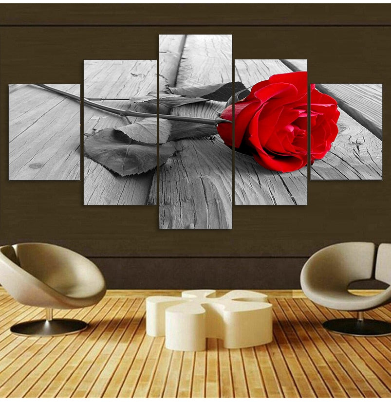 Red Rose Canvas Art