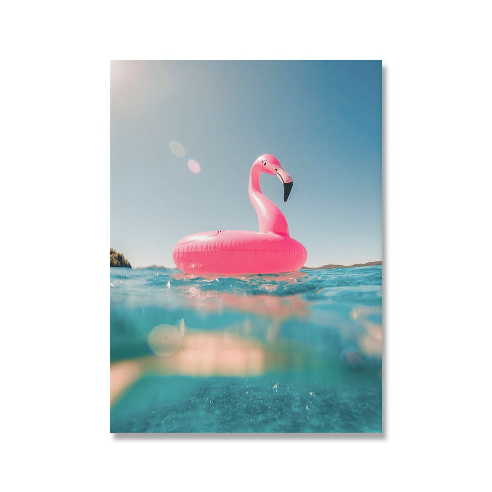 Swimming Pool Float Canvas Art