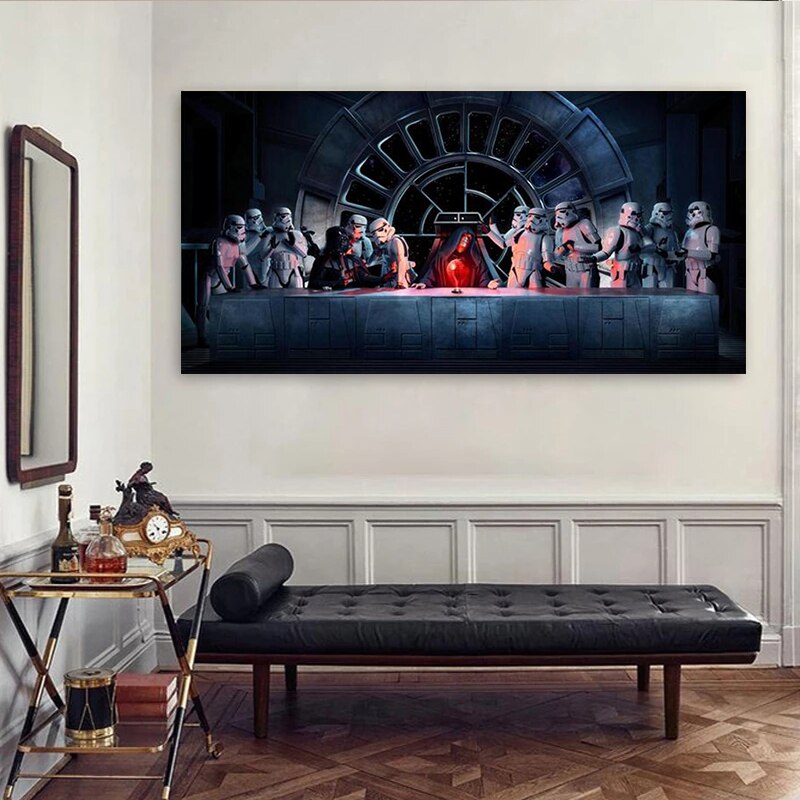 Emperor Palpatine Last Supper Star Wars Canvas Art