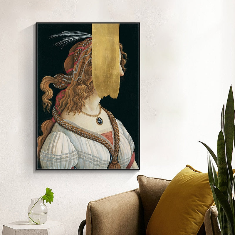 Portrait of a Young Woman by Sandro Botticelli Canvas Art