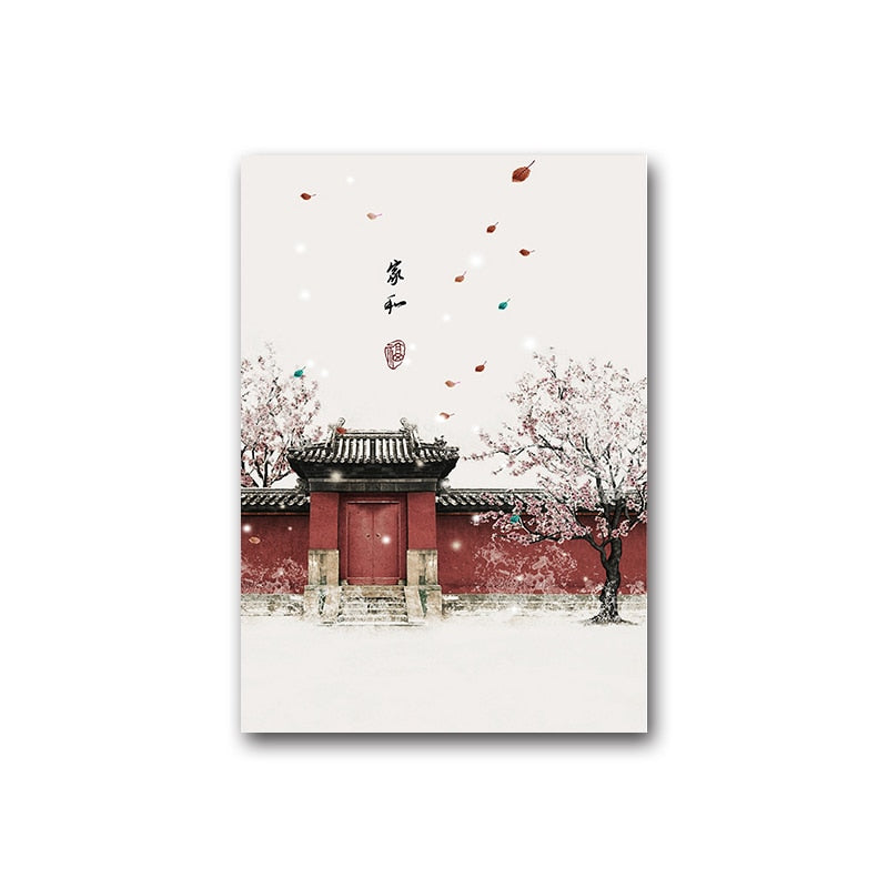 Chinese Ancient City Wall Canvas Art