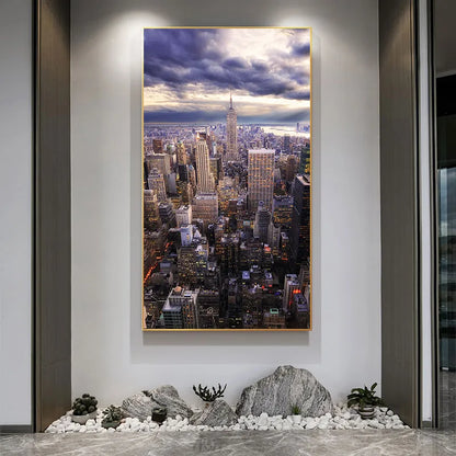 New York City Skyline Cityscape Wall Art Canvas