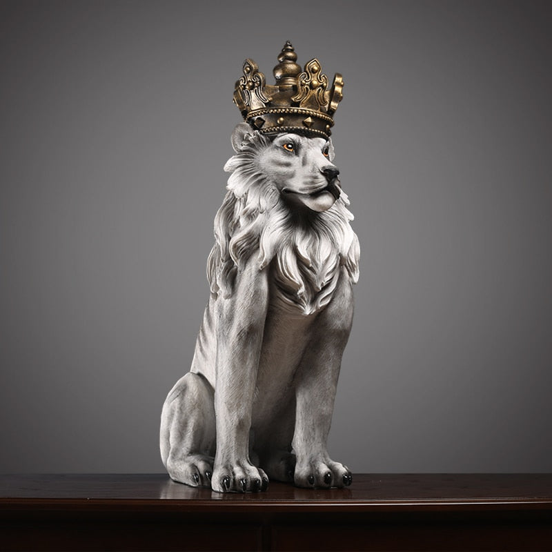 Lion King Crown Large Statue