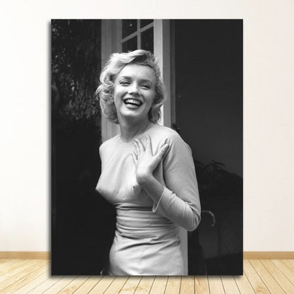 Black and White Marilyn Monroe Canvas Art