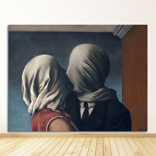 The Lovers by Ren? Magritte Canvas Art