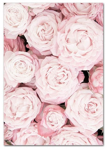 Blooming Pink Flower Canvas Art