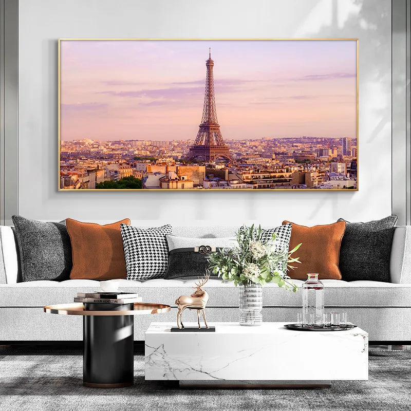 Paris Eiffel Tower Landscape Canvas Art