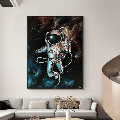 Astronaut Painting Wall Art Canvas