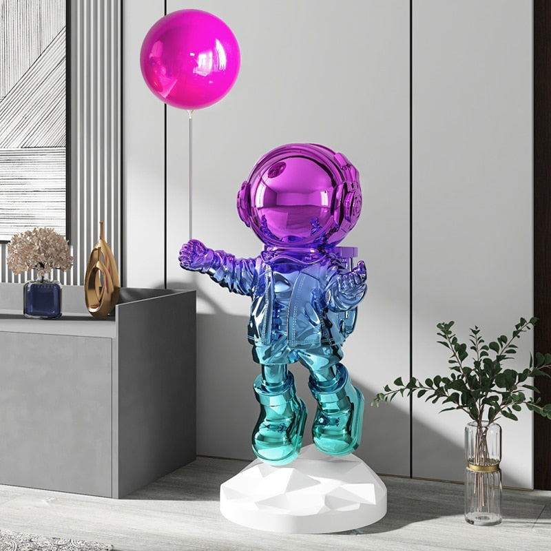 Astronaut with Balloon Large Statue