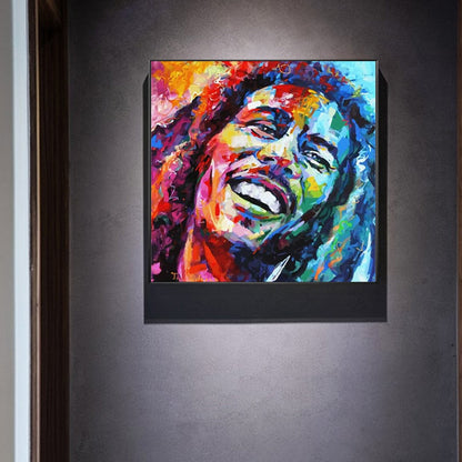 Bob Marley Colorful Canvas Art