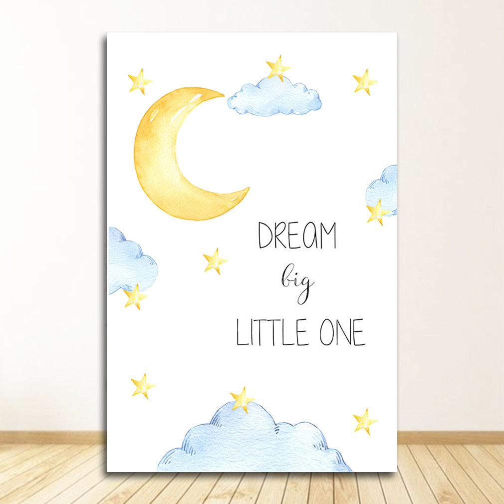 Baby Boy & Girl Nursery Canvas Art