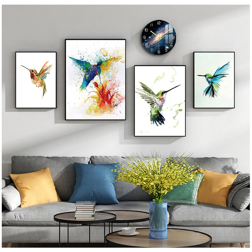 Hummingbird Art Canvas