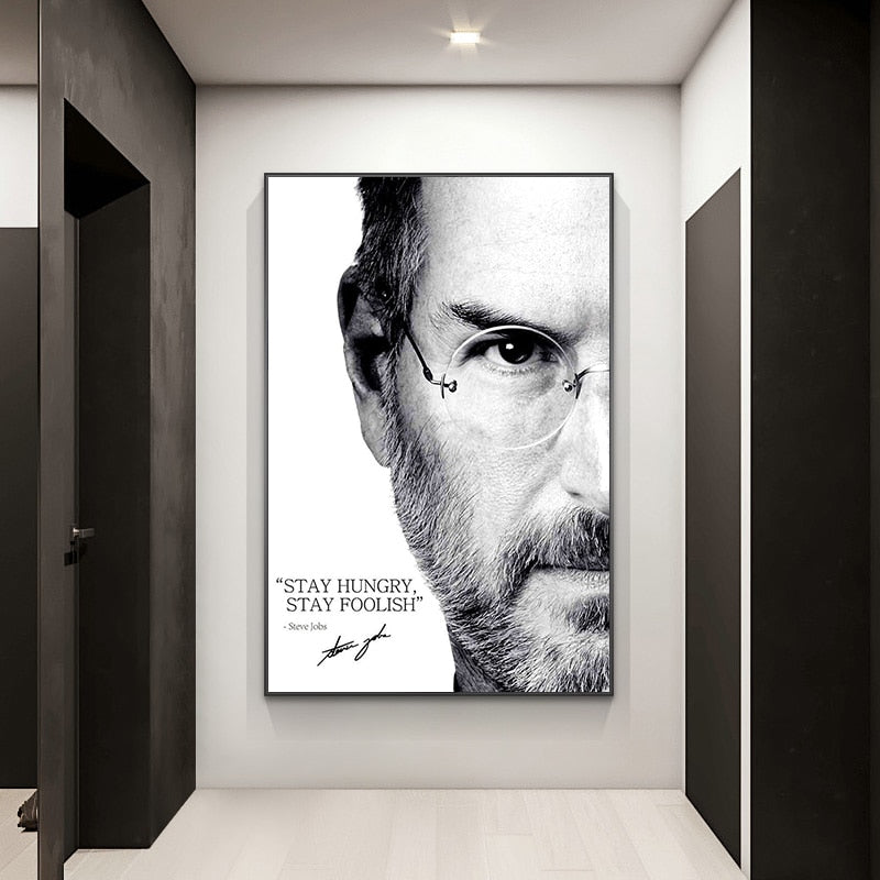 Steve Jobs Portrait Canvas Art