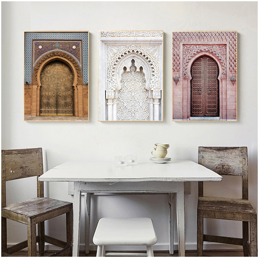 Moroccan Arch Islamic Canvas Art