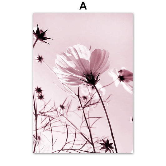 Pink Flower Canvas Art