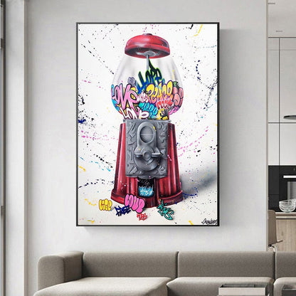 Graffiti Soft Drinks Canvas Art