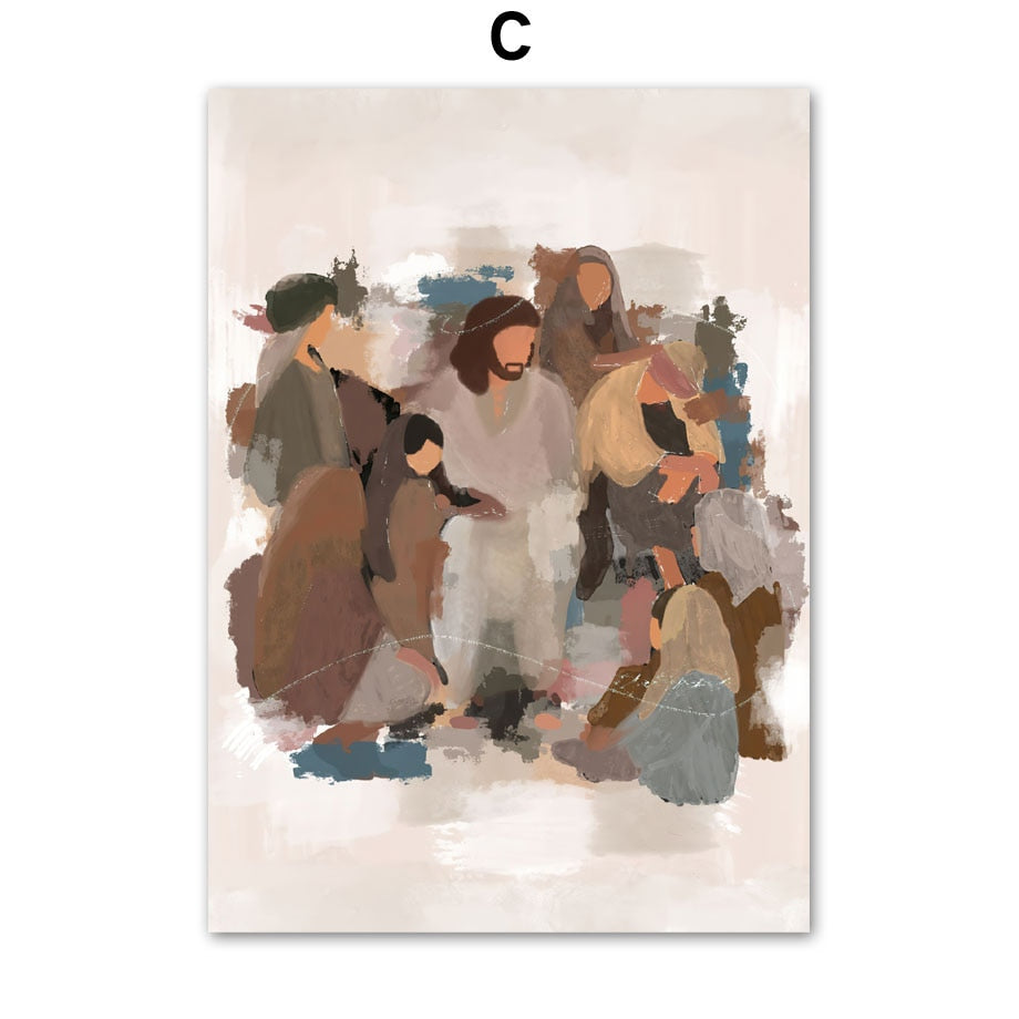 Jesus Christ Illustration Canvas Art