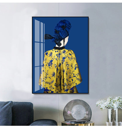 Woman in Traditional Chinese Costume Canvas Art