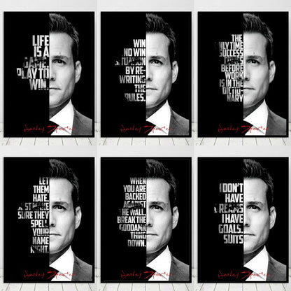 Harvey Specter Motivation Canvas Art