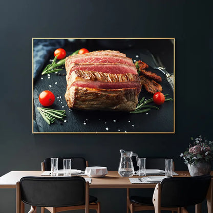 Steak Kitchen Restaurant Wall Art Canvas