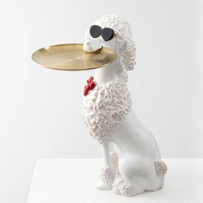 Poodle Tray Statue