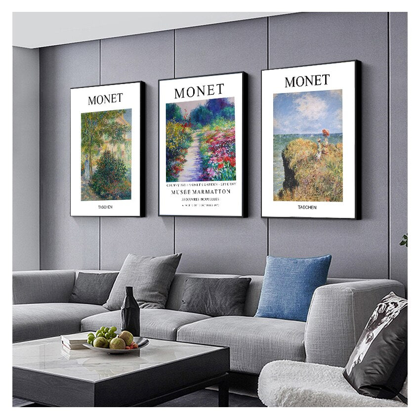 Claude Monet Classic Painting Canvas Art