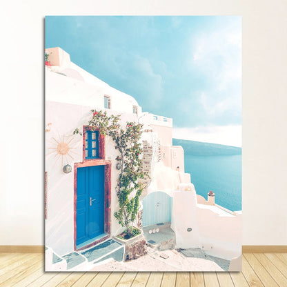 Santorini Wall Art Canvas