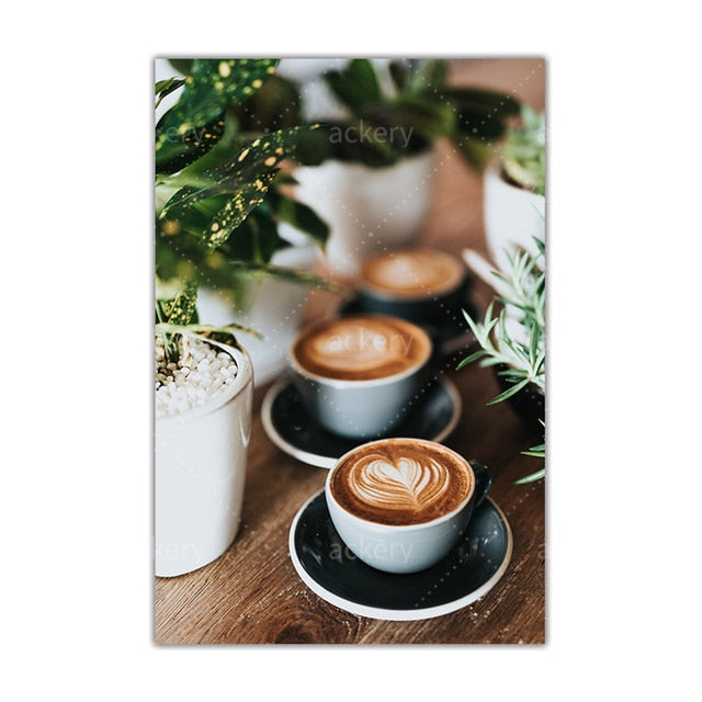 Coffee Latte Canvas Art