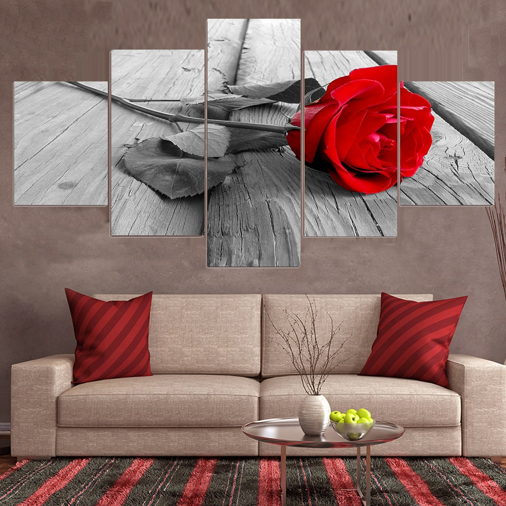 Red Rose Canvas Art