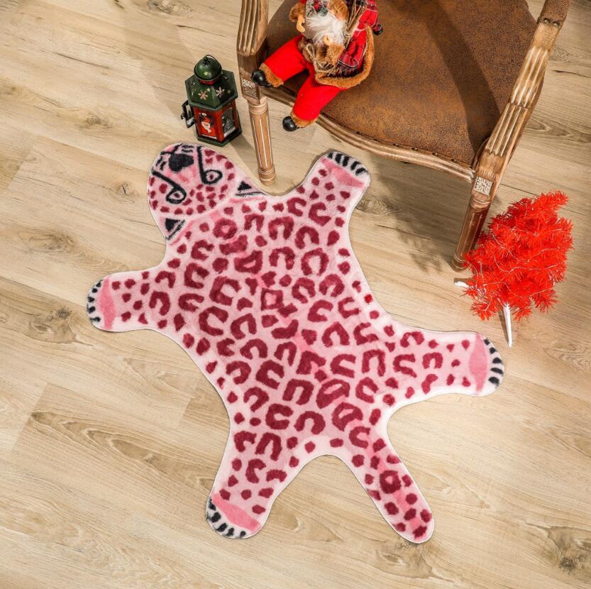 Pink Leopard Rug