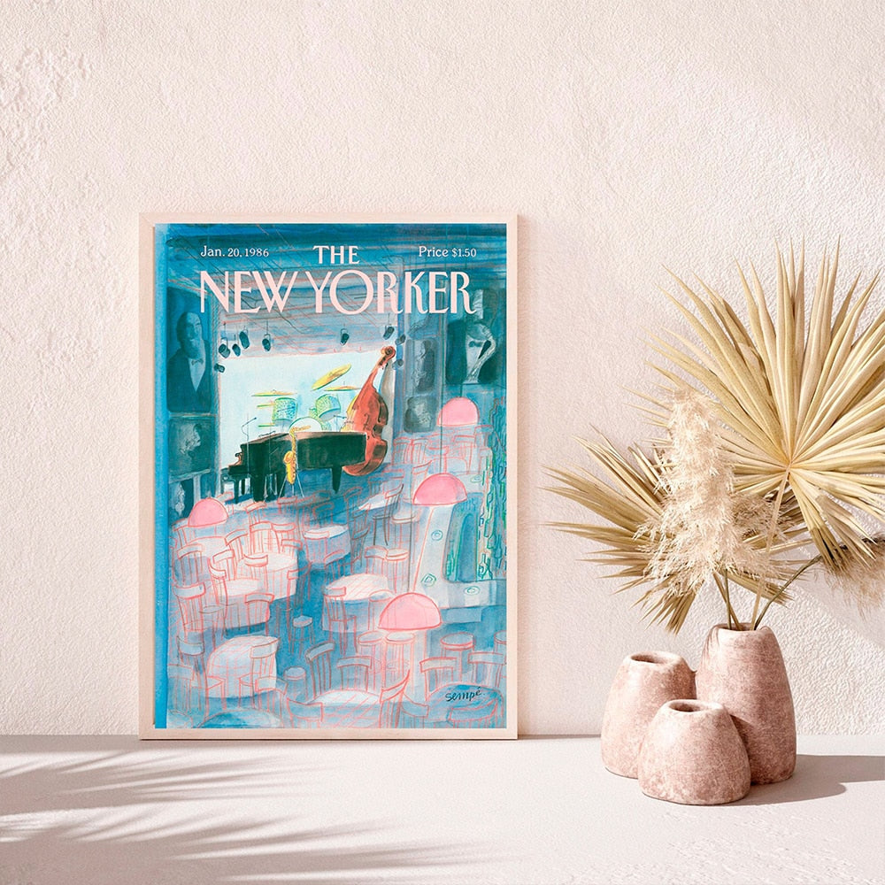 The New Yorker Magazine Covers Canvas Art