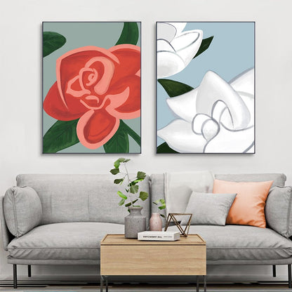 Flower Woman Fashion Canvas Art