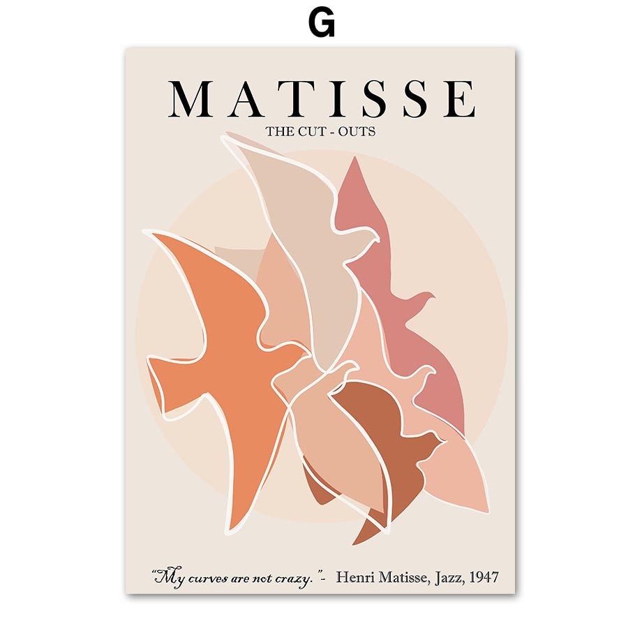 Matisse Abstract Leaves Canvas Art