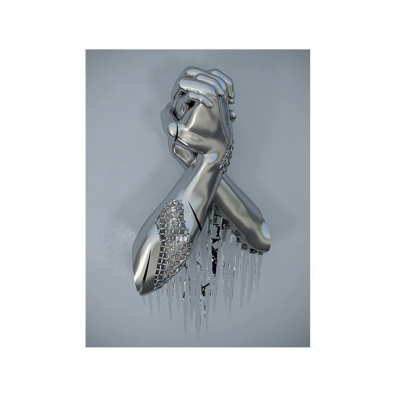 Metal Figure Canvas Art