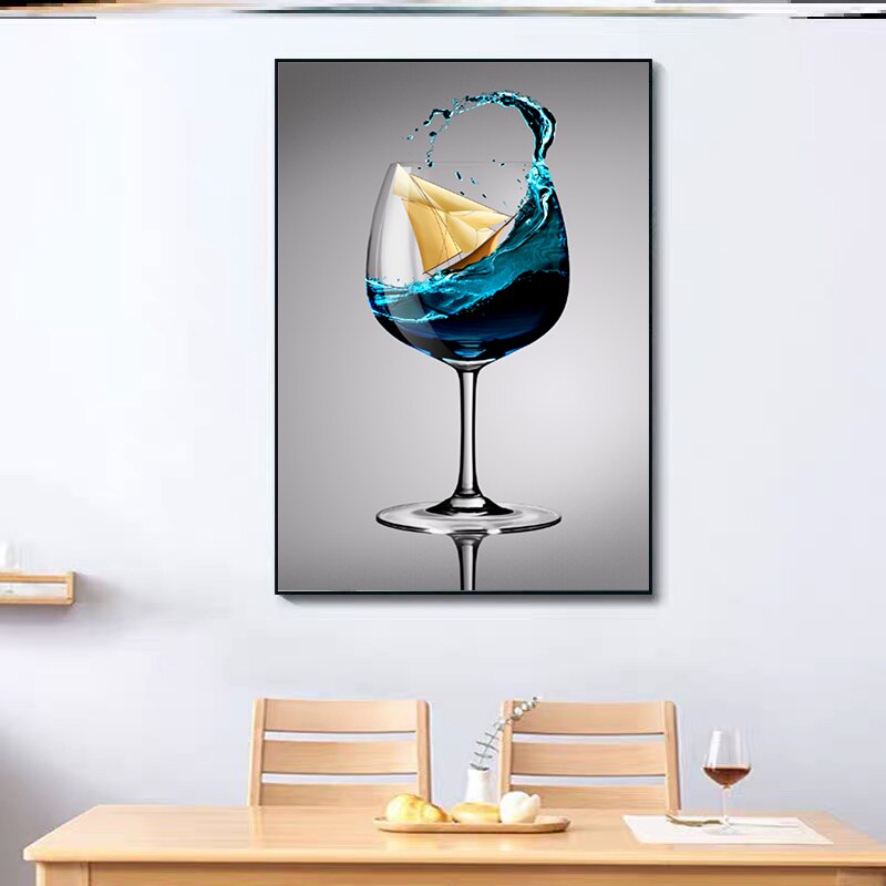 Overflowing Goblet Sailing Canvas Art