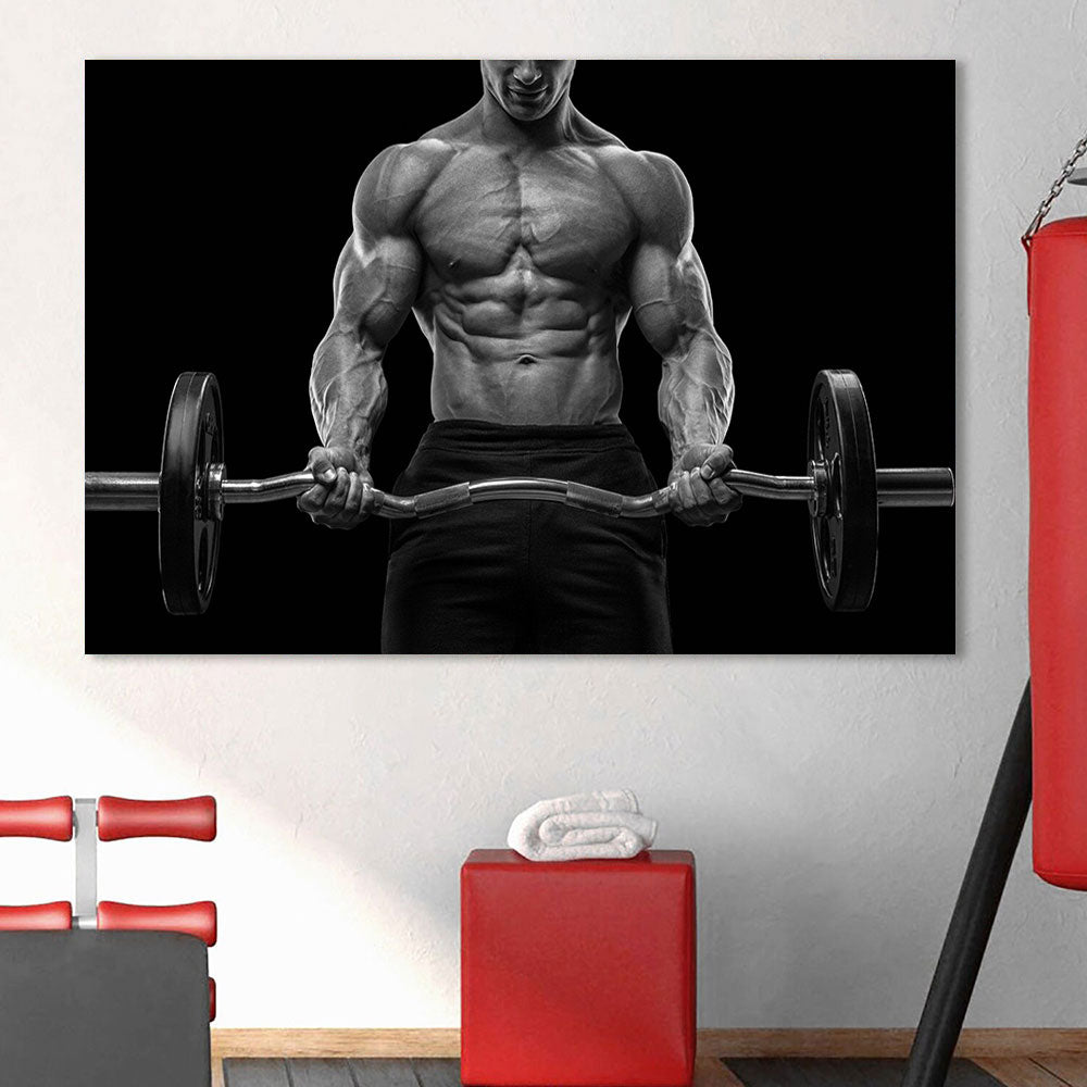 Muscle Fitness Workout Canvas Art