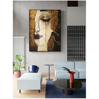 Golden Tear by Gustav Klimt Canvas Art