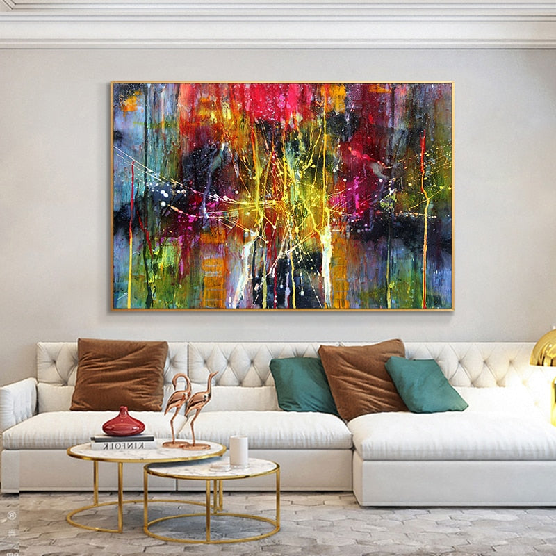 Colorful Abstract Canvas Art