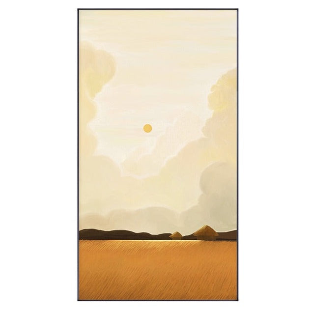 Sunset Landscape Painting Canvas Art