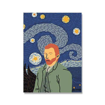 Vincent Van Gogh & Yayoi Kusama Canvas Art