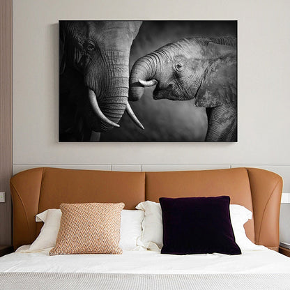 African Elephant Wall Art Canvas