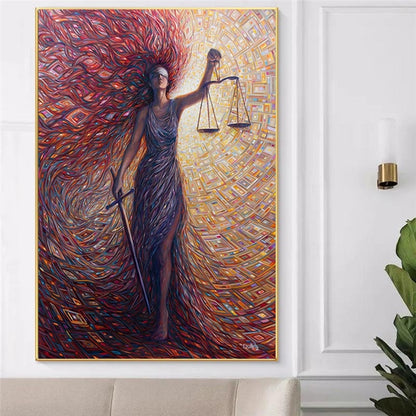 Goddess of Justice Canvas Art