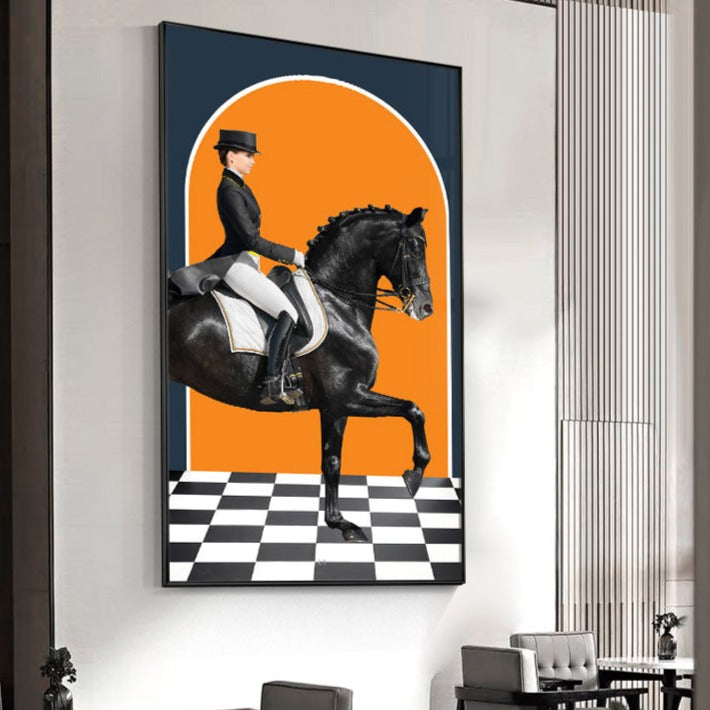 Knight Horse Canvas Art