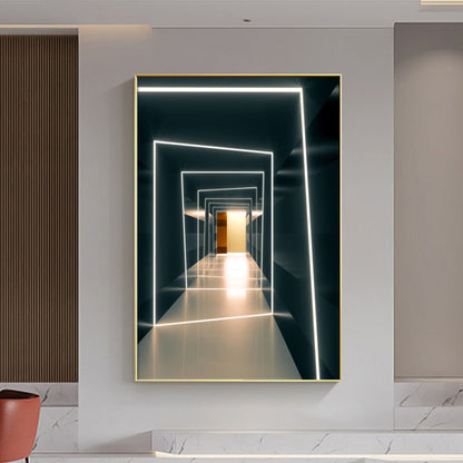 Wall Lighting Visual Building Canvas Art