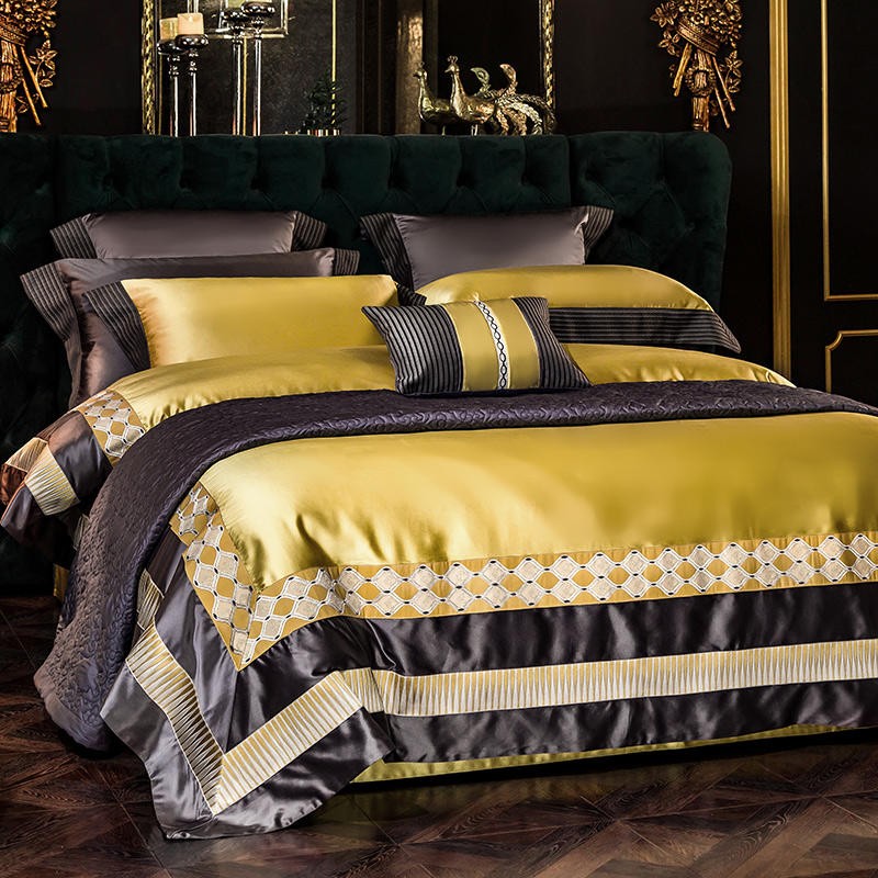 Chenin Silky Satin Duvet Cover Bedding Set