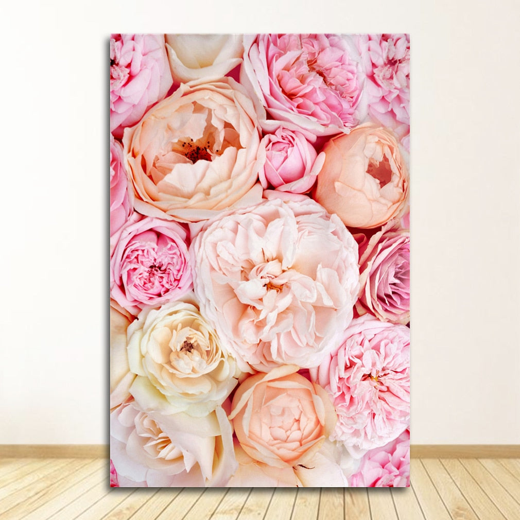 Elegant Peony Flower Canvas Art