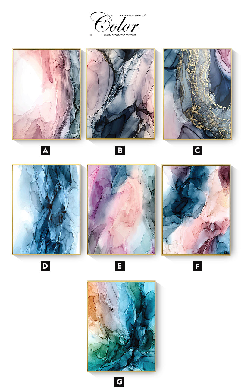 Colorful Abstract Cloud Canvas Art