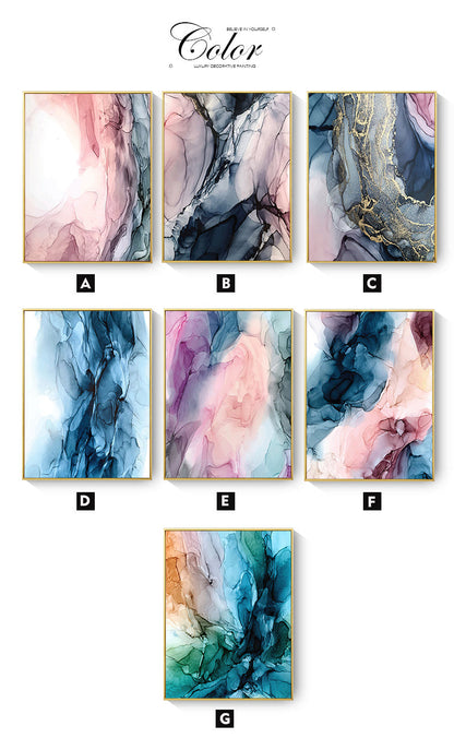 Colorful Abstract Cloud Canvas Art